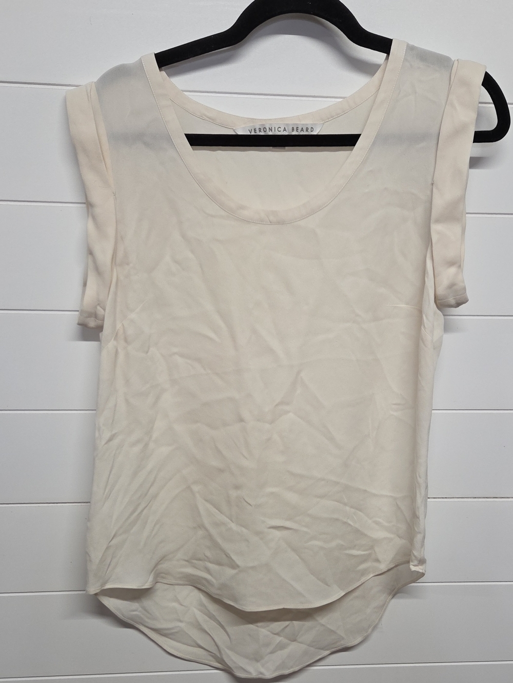Veronica Beard Silk Shortsleeve Blouse Womens Size 8